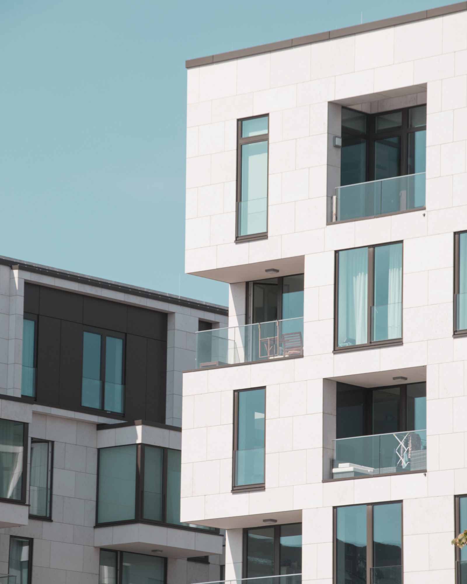 Modern residential building facade